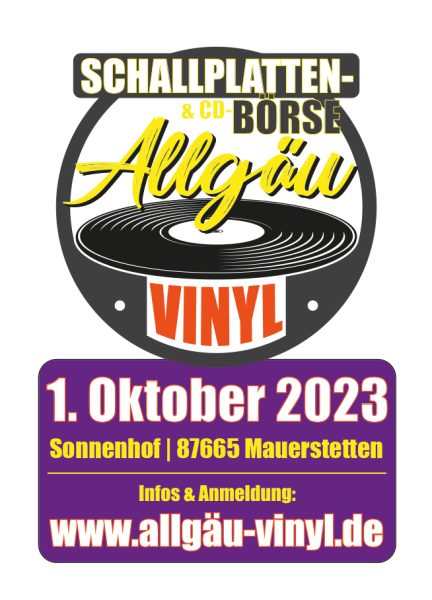 ALLGAEU VINYL Schallplattenboerse Oktober 2023